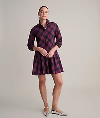 Cotton Plaid Reese Shirt Dress