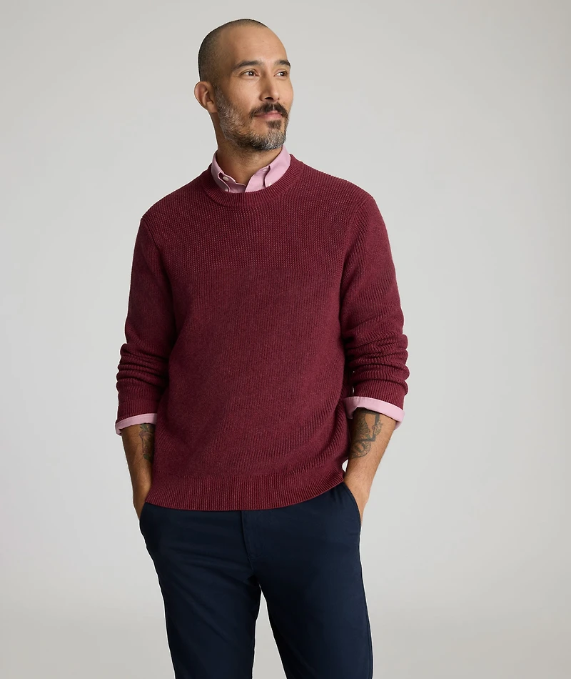 Ribbed Crewneck Sweater