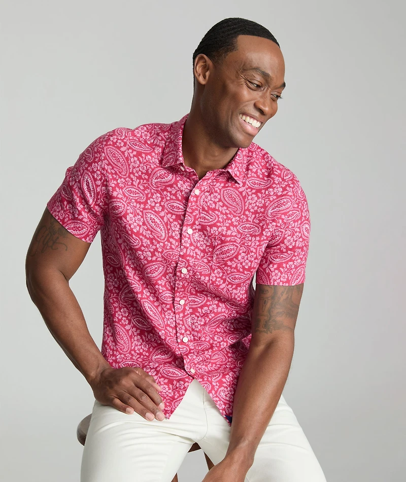 Linen Short-Sleeve Turner Shirt - FINAL SALE