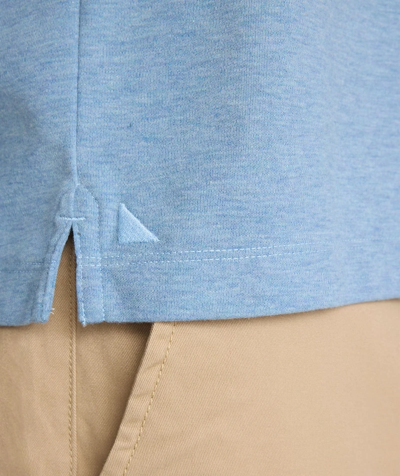 Wrinkle-Free Button-Down Collar Polo