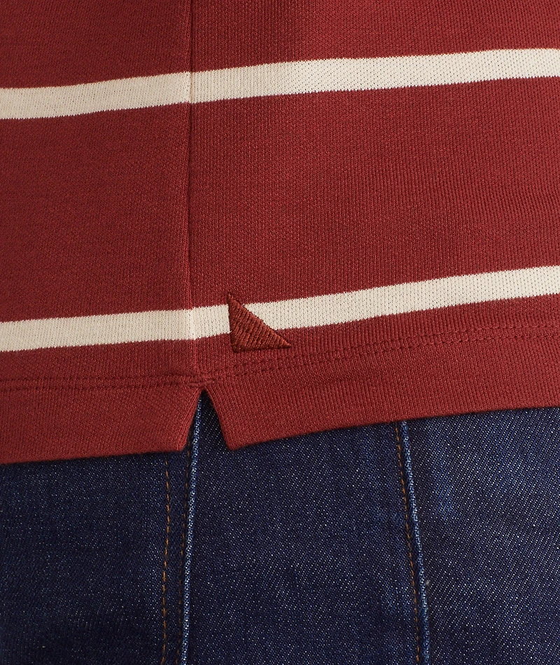 Striped Johnny Collar Polo - FINAL SALE