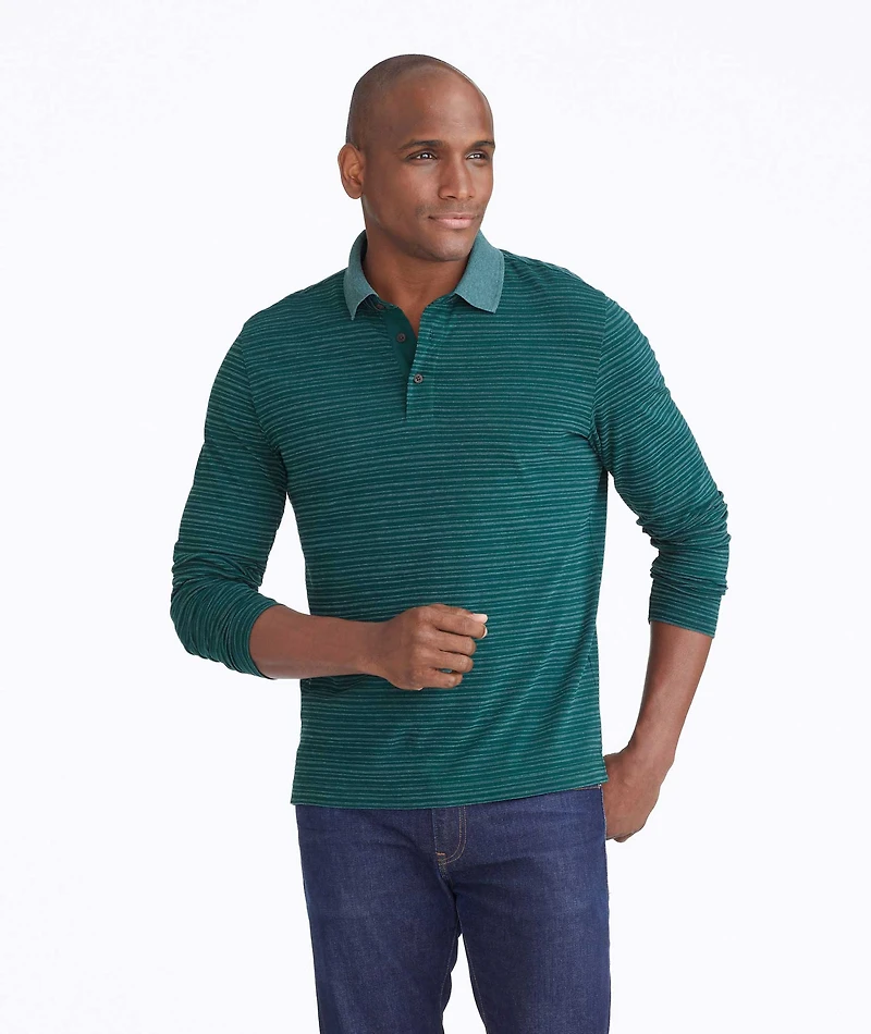 Striped Long-Sleeve Polo - FINAL SALE