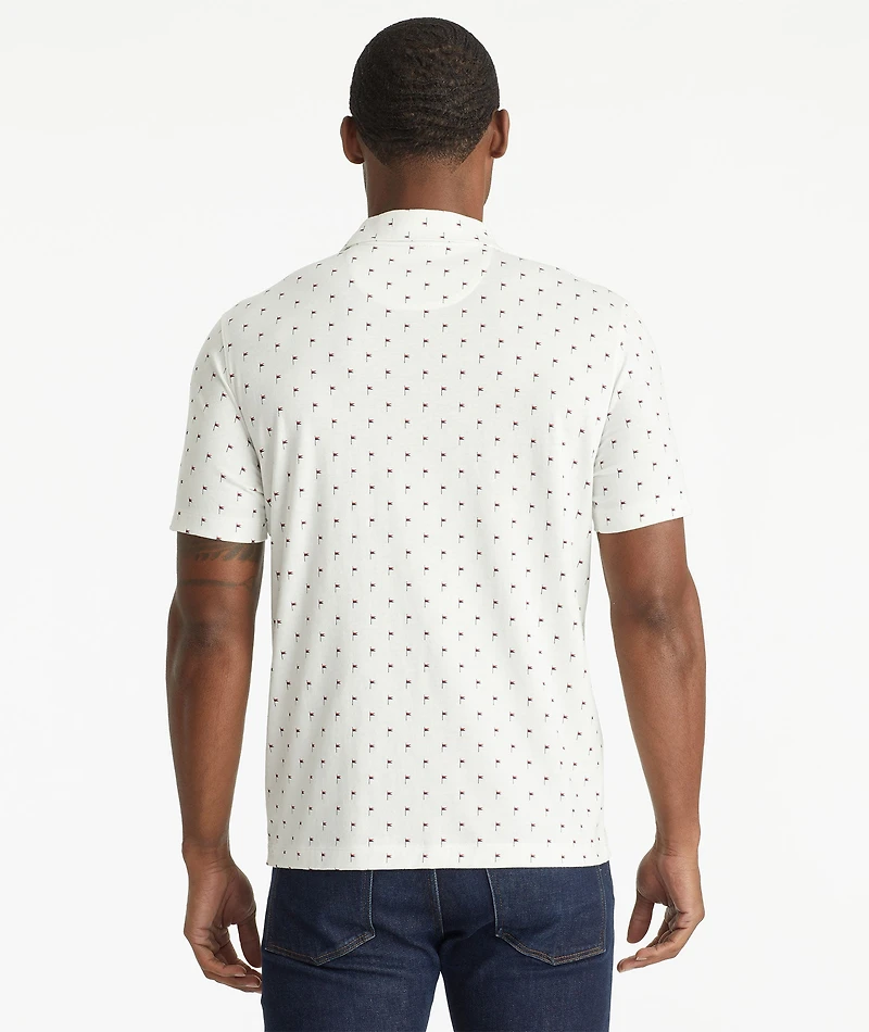 Patterned Performance Polo - FINAL SALE