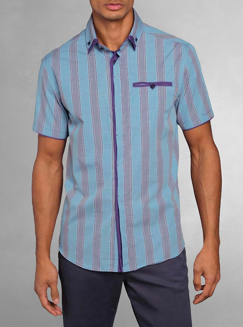 Men's casual short sleeve shirt