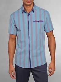 Men's casual short sleeve shirt