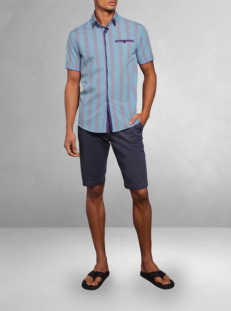 Men's casual short sleeve shirt