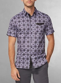 Chemise décontractée à manches courtes pour hommes