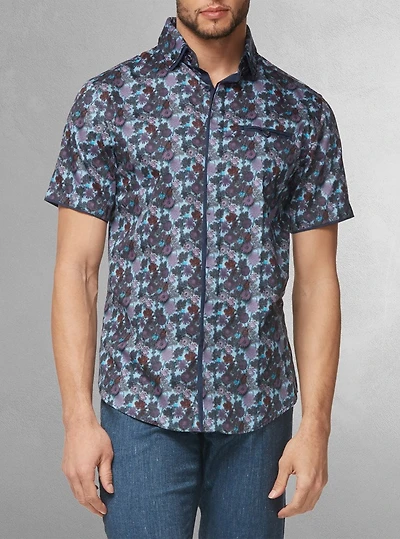 Men's casual short sleeve shirt
