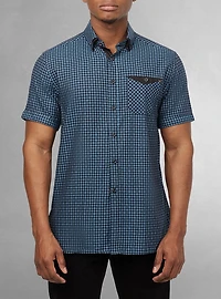Men's casual short sleeve shirt