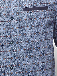 Men's casual short sleeve stretch shirt
