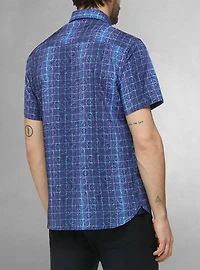 Men's casual short sleeve stretch shirt