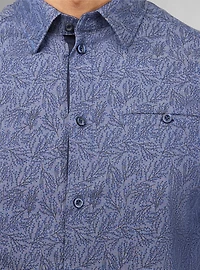 Chemise décontractée en stretch à manches courtes pour hommes
