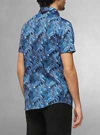 Men's casual short sleeve stretch shirt