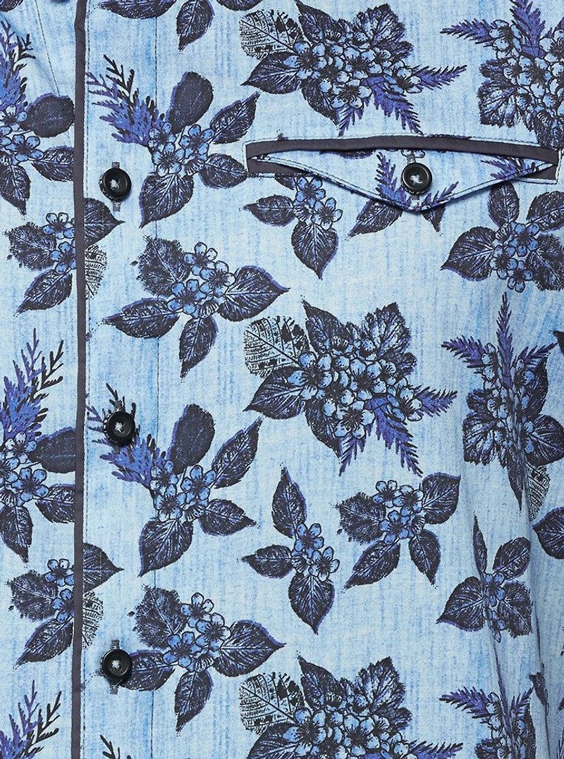 Chemise décontractée en stretch à manches courtes pour hommes