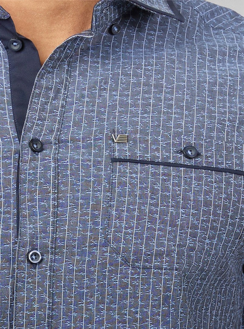 Men's casual short sleeve stretch shirt