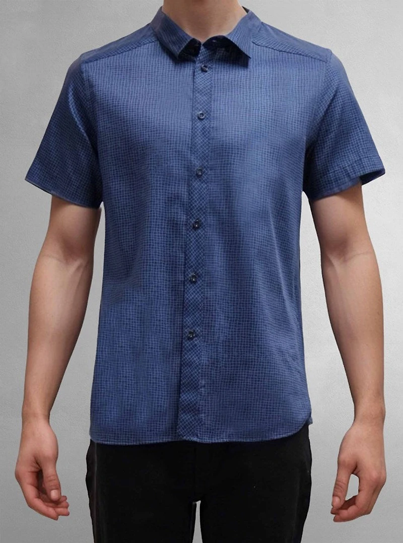 Men's casual short sleeve stretch shirt