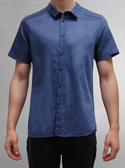 Men's casual short sleeve stretch shirt