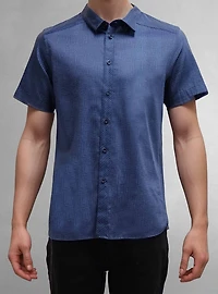 Men's casual short sleeve stretch shirt
