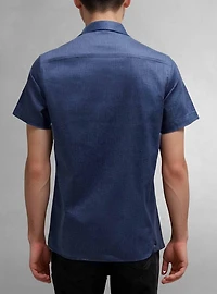 Men's casual short sleeve stretch shirt