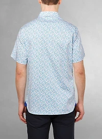 Men's casual short sleeve stretch shirt
