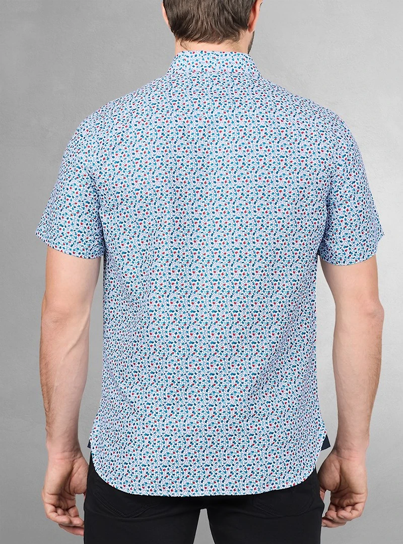 Chemise décontractée à manches courtes pour hommes