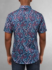 Men's casual short sleeve stretch shirt