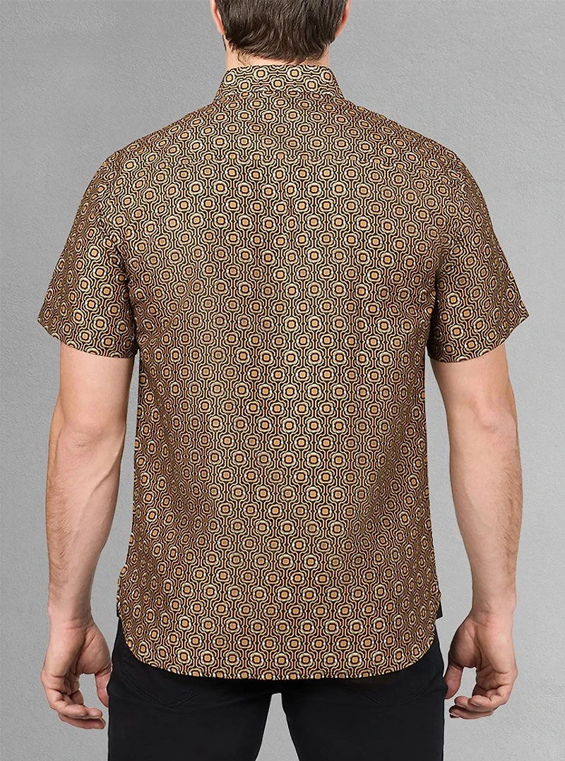 Men's casual short sleeve shirt