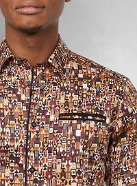 Men's casual short sleeve stretch shirt