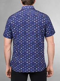 Men's casual short sleeve stretch shirt