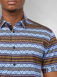 Men's casual short sleeve stretch shirt