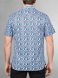 Men's casual short sleeve stretch shirt