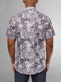 Men's casual short sleeve stretch shirt