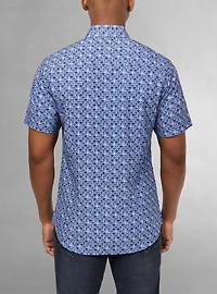 Men's casual short sleeve stretch shirt