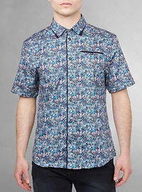 Men's casual short sleeve stretch shirt