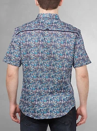 Men's casual short sleeve stretch shirt