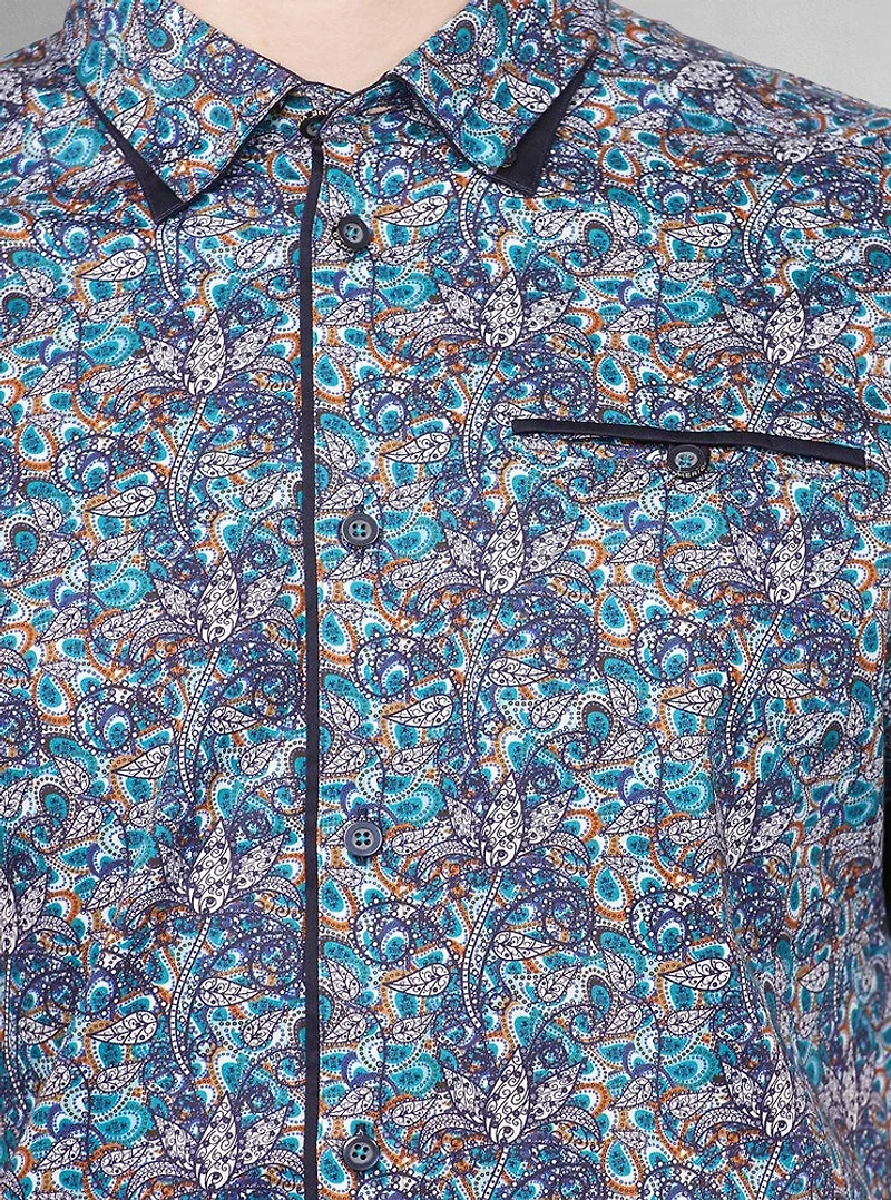 Men's casual short sleeve stretch shirt