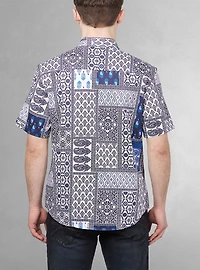 Chemise décontractée en stretch à manches courtes pour hommes