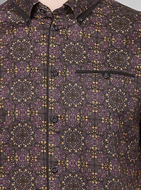 Chemise décontractée en stretch à manches courtes pour hommes