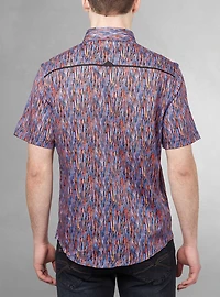 Men's casual short sleeve stretch shirt