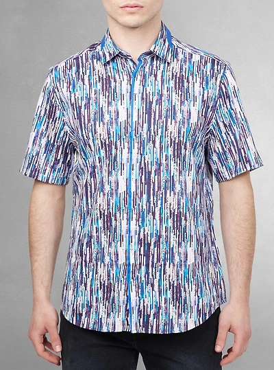 Men's casual short sleeve shirt
