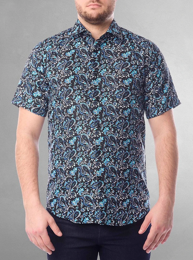 Chemise décontractée à manches courtes pour hommes