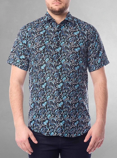Chemise décontractée à manches courtes pour hommes