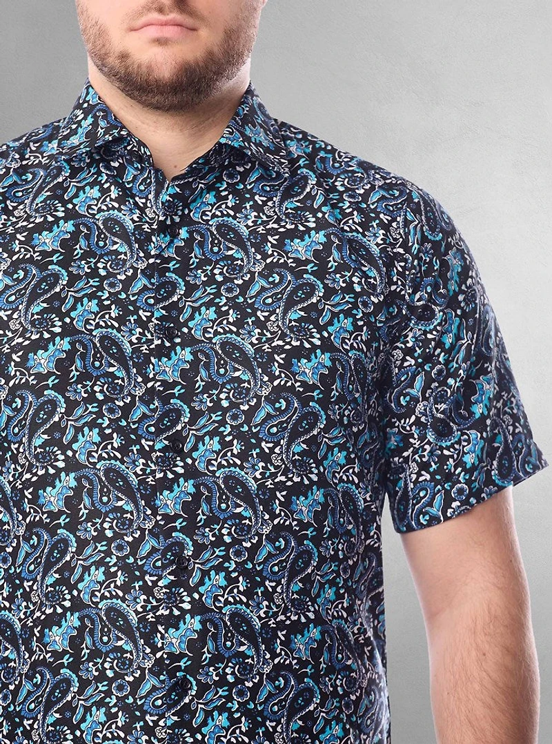 Men's casual short sleeve shirt