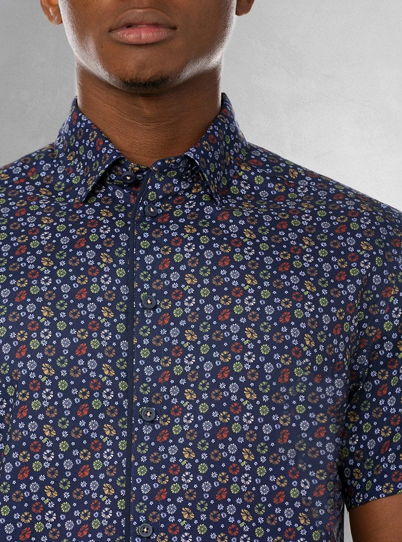Chemise décontractée à manches courtes pour hommes
