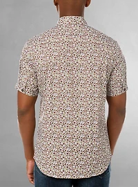 Men's casual short sleeve stretch shirt