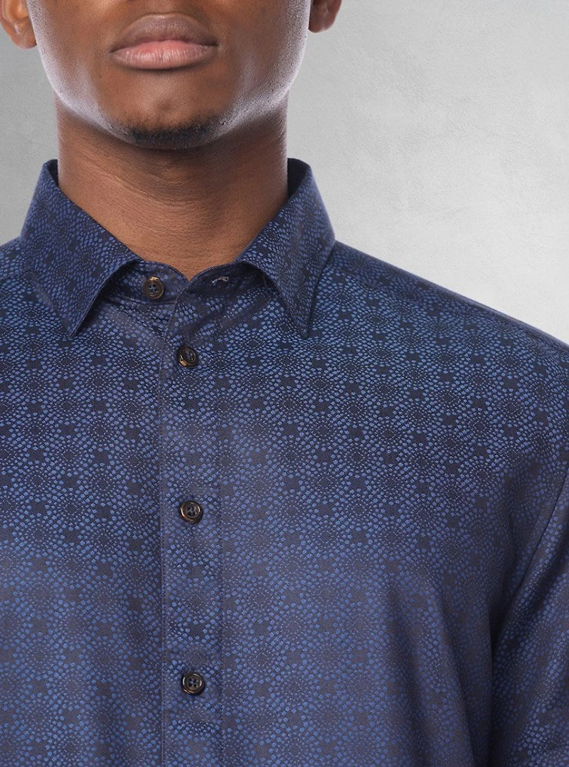 Men's casual short sleeve stretch shirt