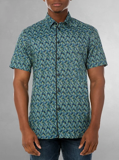 Men's casual short sleeve shirt