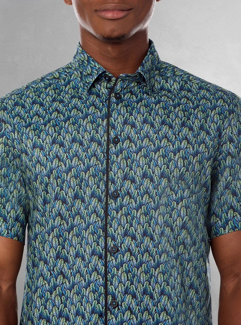 Men's casual short sleeve shirt