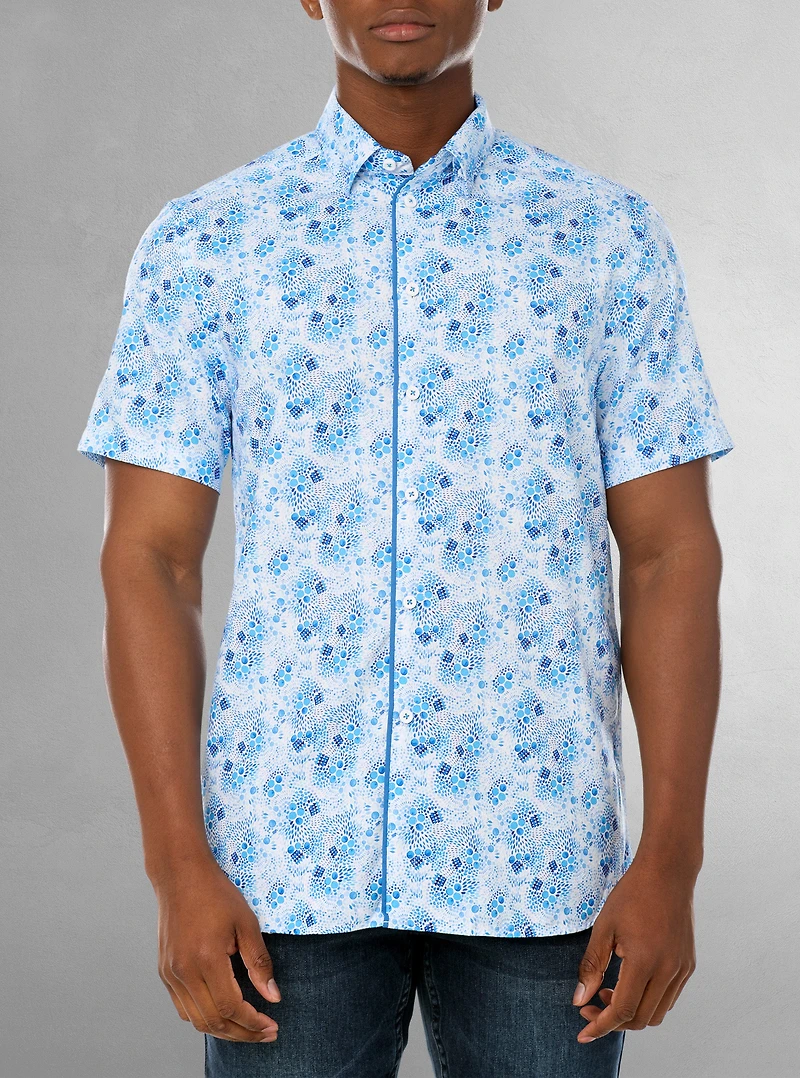 Chemise décontractée à manches courtes pour homme