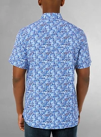 Men's casual short sleeve stretch shirt